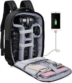 Kameras soma ar USB uzlādes portu